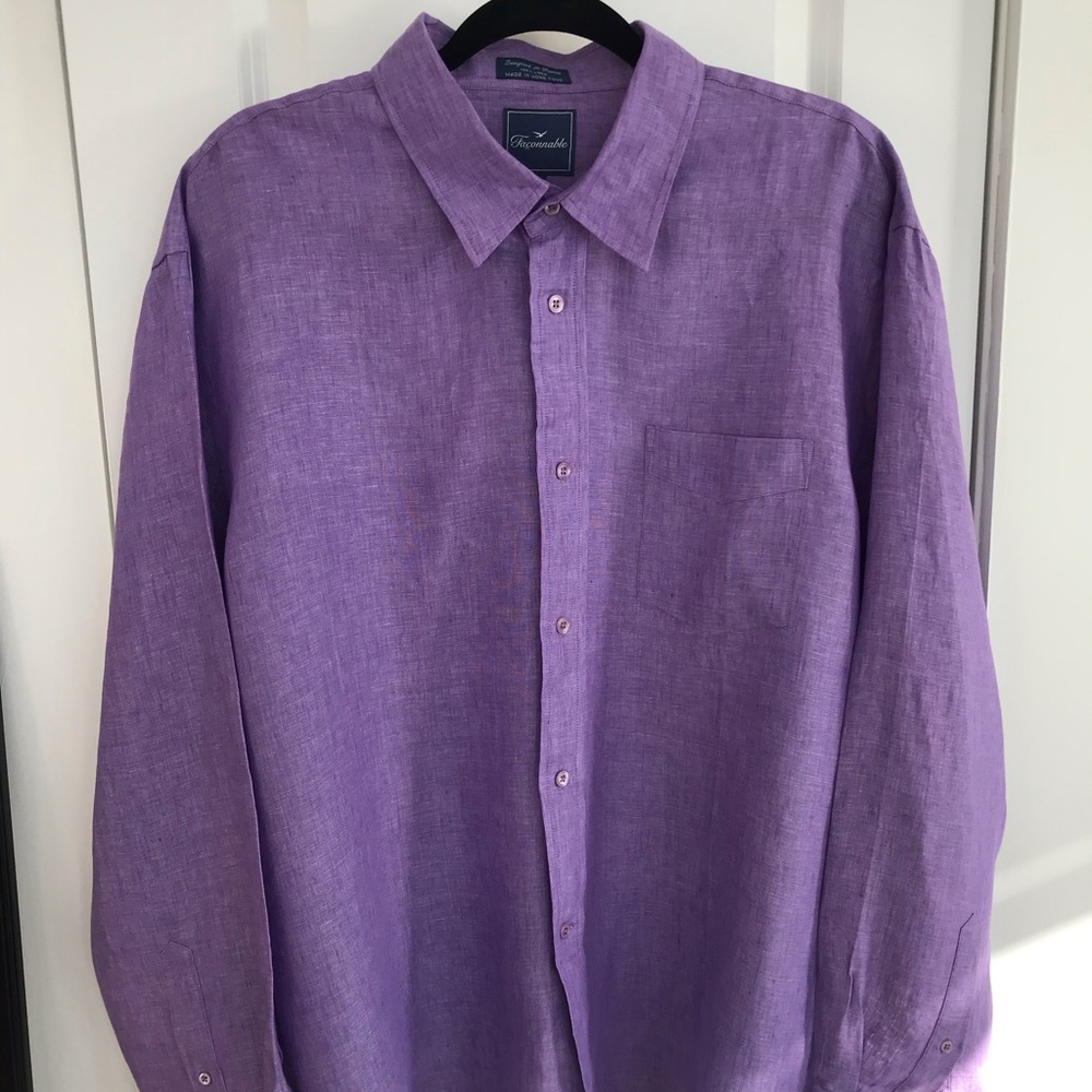 COPY - Faconnable men’s XL button front shirt